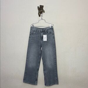 Zara wide leg Gray Wide-Leg Jeans girls size 13-14